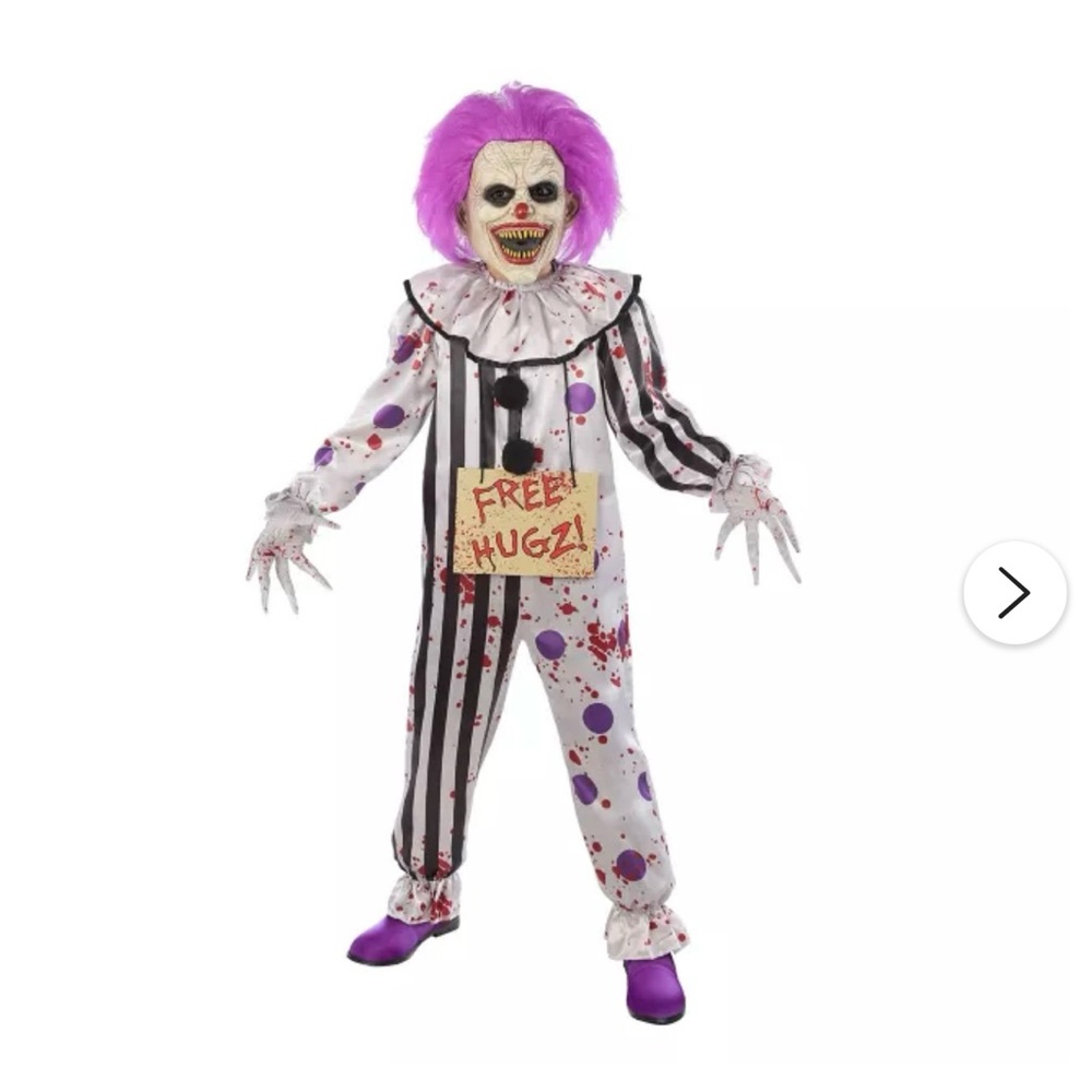 Kids Hugs The Clown Halloween Costume/ X-Large 14-16